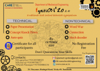 IGNITION 20 2.0 Online Mechanical Event Poster